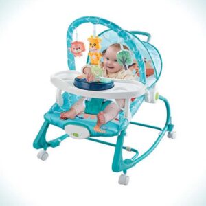 4 In 1 Multifunctional Dining Rocker with Wheel and Piano
